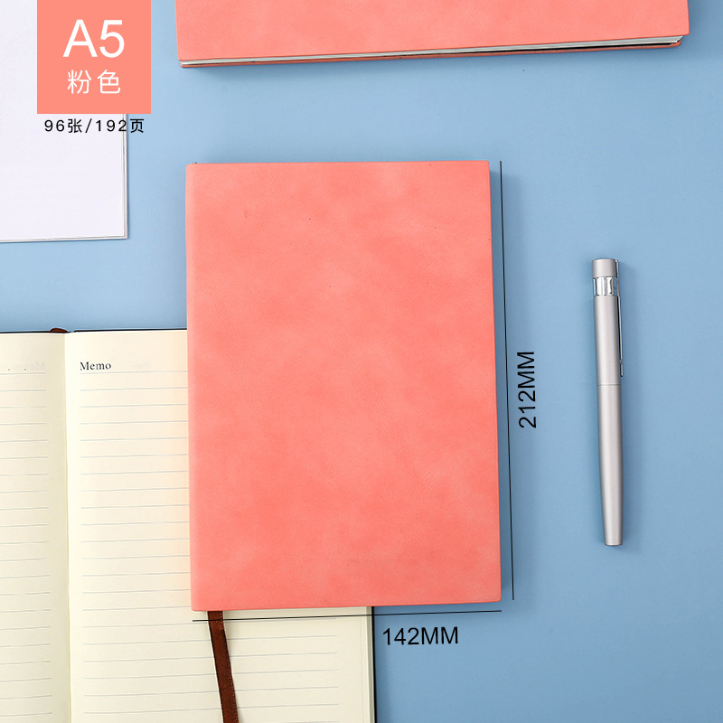 Yangba Pi A5 Retro Student Exercise Book B5 Business Office Meeting Notepad Wholesale Notebook Customization