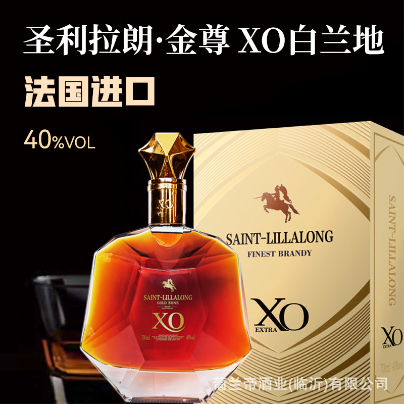 法国进口洋酒xo级别白兰地红酒烈酒礼盒装源头批发一件代发红洋酒