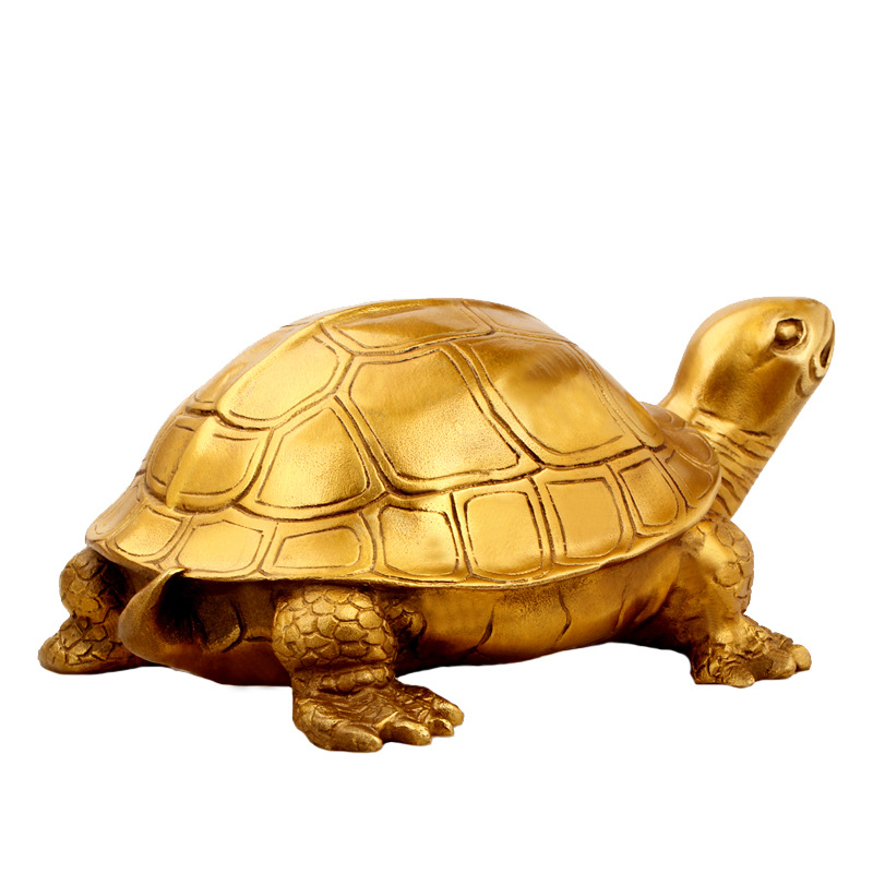批发中式客厅铜乌龟摆件铜龟黄铜长寿龟居家小乌龟金钱龟工艺品