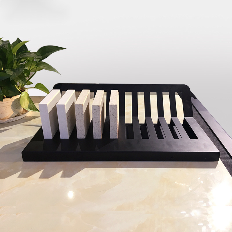 石材展示架大理石样版收纳展架石英石小样块板材陈列摆放台面架子