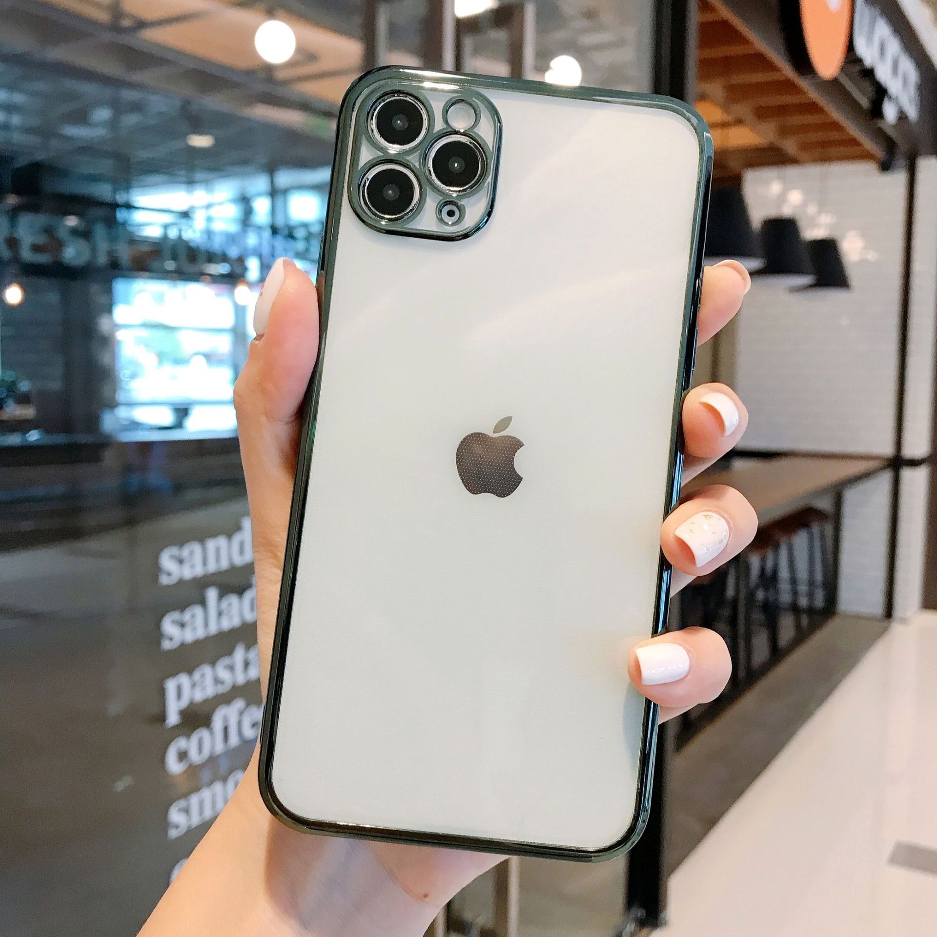 iphone8/xs max硅胶苹果x浮雕7plus超薄6s韩国透明新女款粉花xr