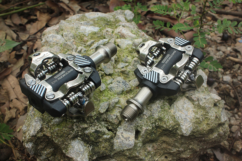 racework山地车锁踏 m8100踏板自行车自锁脚踏超轻du轴承spd脚蹬