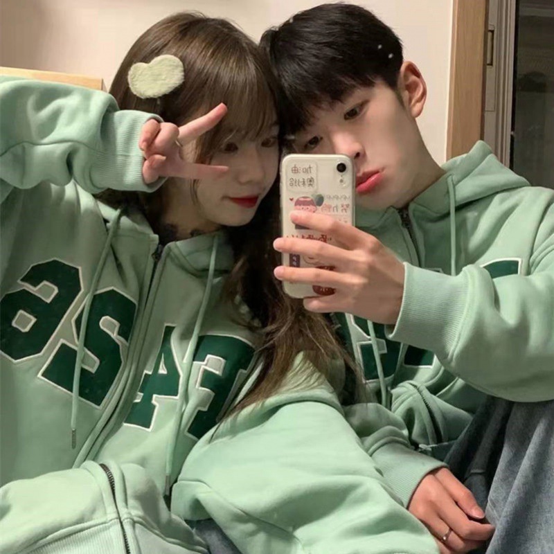 小鹿情侣卫衣连帽