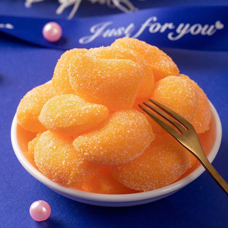 芒果糖软糖果高颜值少女心果汁水果糖网红零食小吃橡皮糖喜糖批发