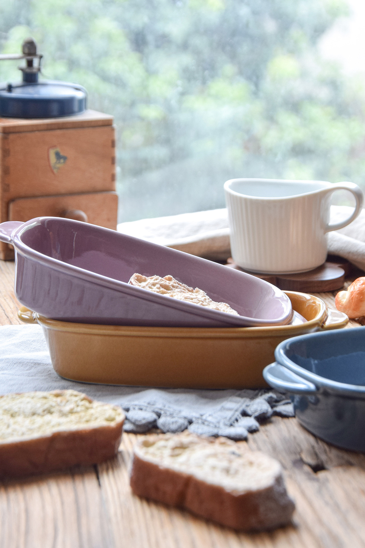 美浓烧/日本制/bistro kitchen长方焗盘(黄)