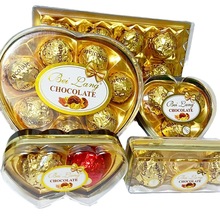 贝朗巧克力心形礼盒装结婚礼伴手礼喜糖盒成品含糖送回礼品情人节