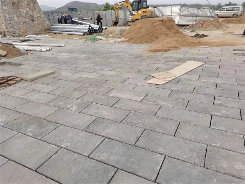 pc老石板青石武康石人造仿古石材混凝土预制复古石板300*300*50