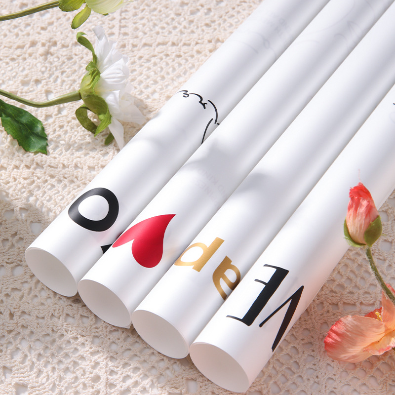 INS Internet Celebrity English Simple Fresh Wrapping Paper Flower Bouquet Dacal Paper Flower Shop Floral Packaging Material Supplies