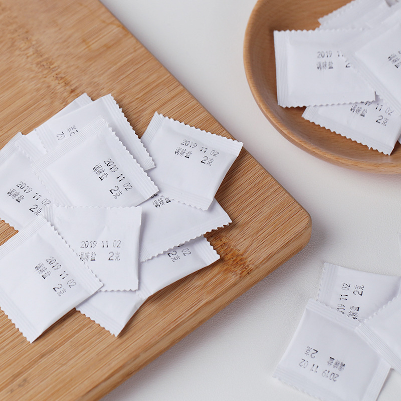 餐饮外卖小包调味鲜盐包汤调味包盐佐料加咸一次性调料包2g*100包