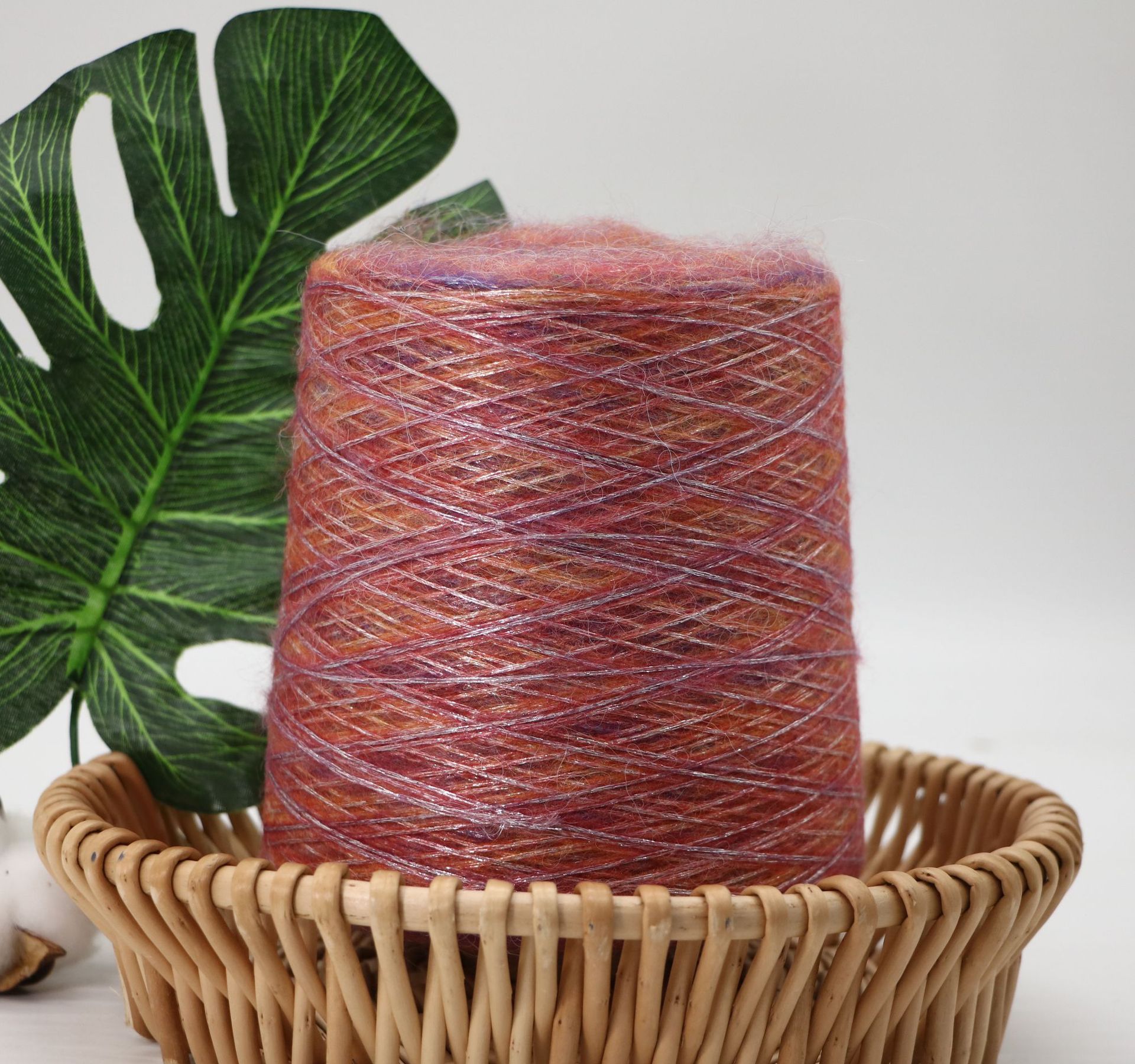 1/4nm 1/6nm迷彩金银喷毛纱现货色纱渐变风格15组颜色大量库存