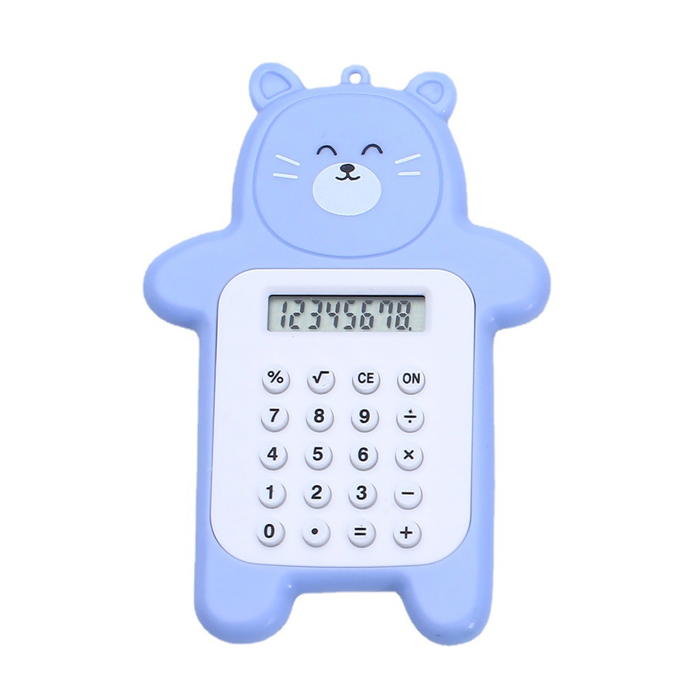 Factory Direct Supply Mini Mini Cute Bear Expression Calculator Portable Easy to Carry Small Cartoon Calculator