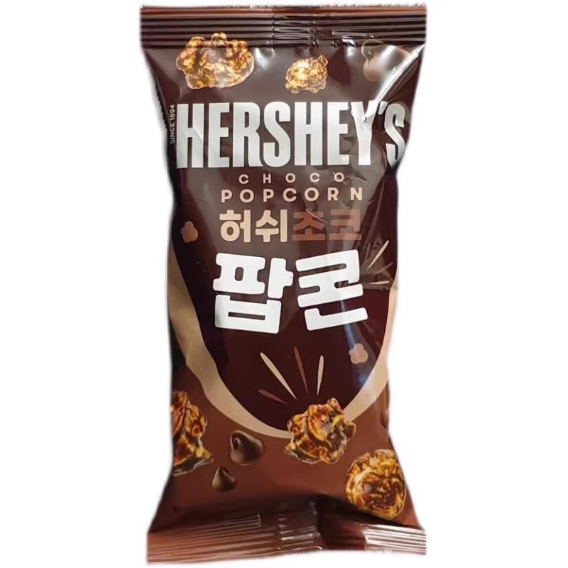 批发韩国进口 零食品hersheys可可巧克力玉米爆米花50g一箱14个