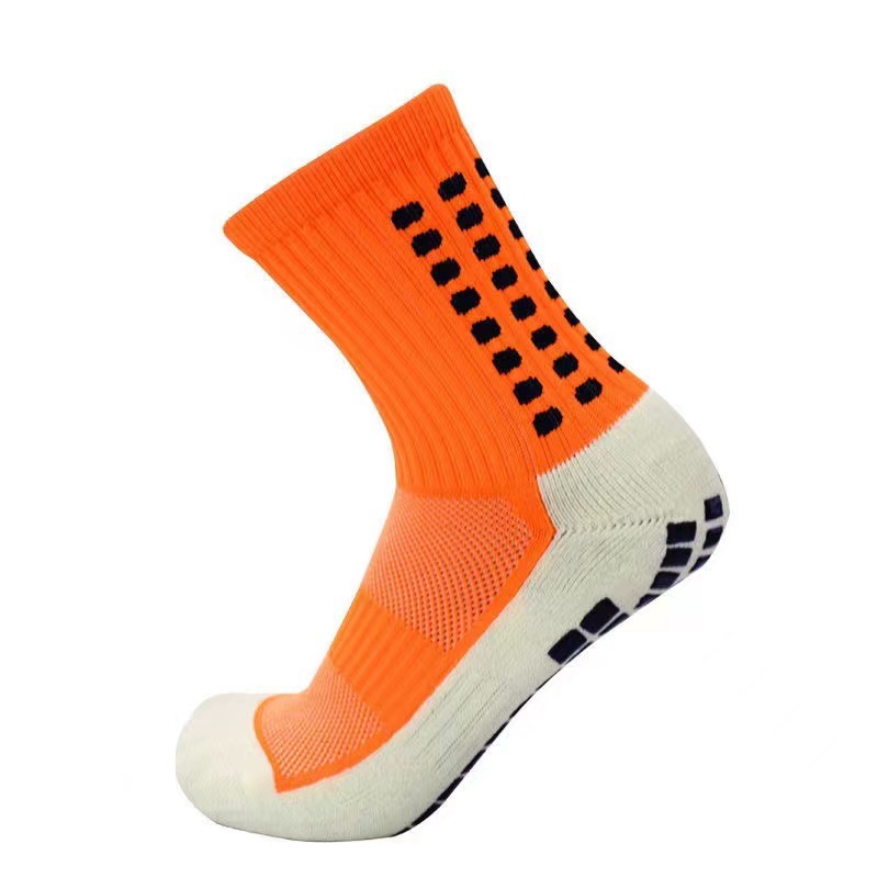 Professional Basketball Socks Men's Mid-Calf Silicone Bottom Non-Slip Training Socks Towel Bottom Breathable Sweat Absorbing Socks for Running Soccer Socks