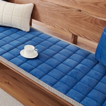 新款中式加厚防滑四季通用毛绒沙发垫坐垫实木沙发垫子工厂代发