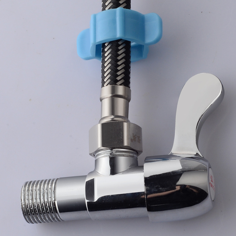 水管进水管软管冷热4分不锈钢铜家用马桶热水器编制软连接两接头