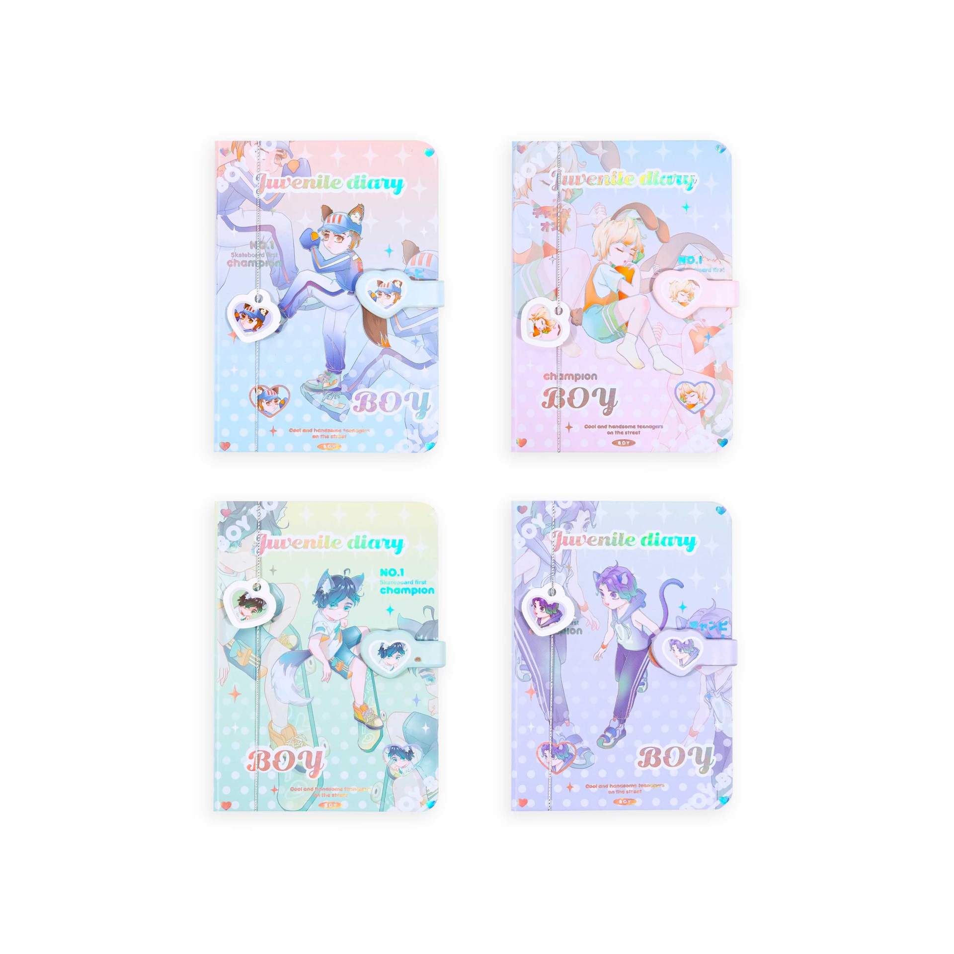 64K Magnetic Buckle Book Cartoon Journal Book Cute Small Notebook Good-looking Female Student Notebook A6 Journal Book Wholesale