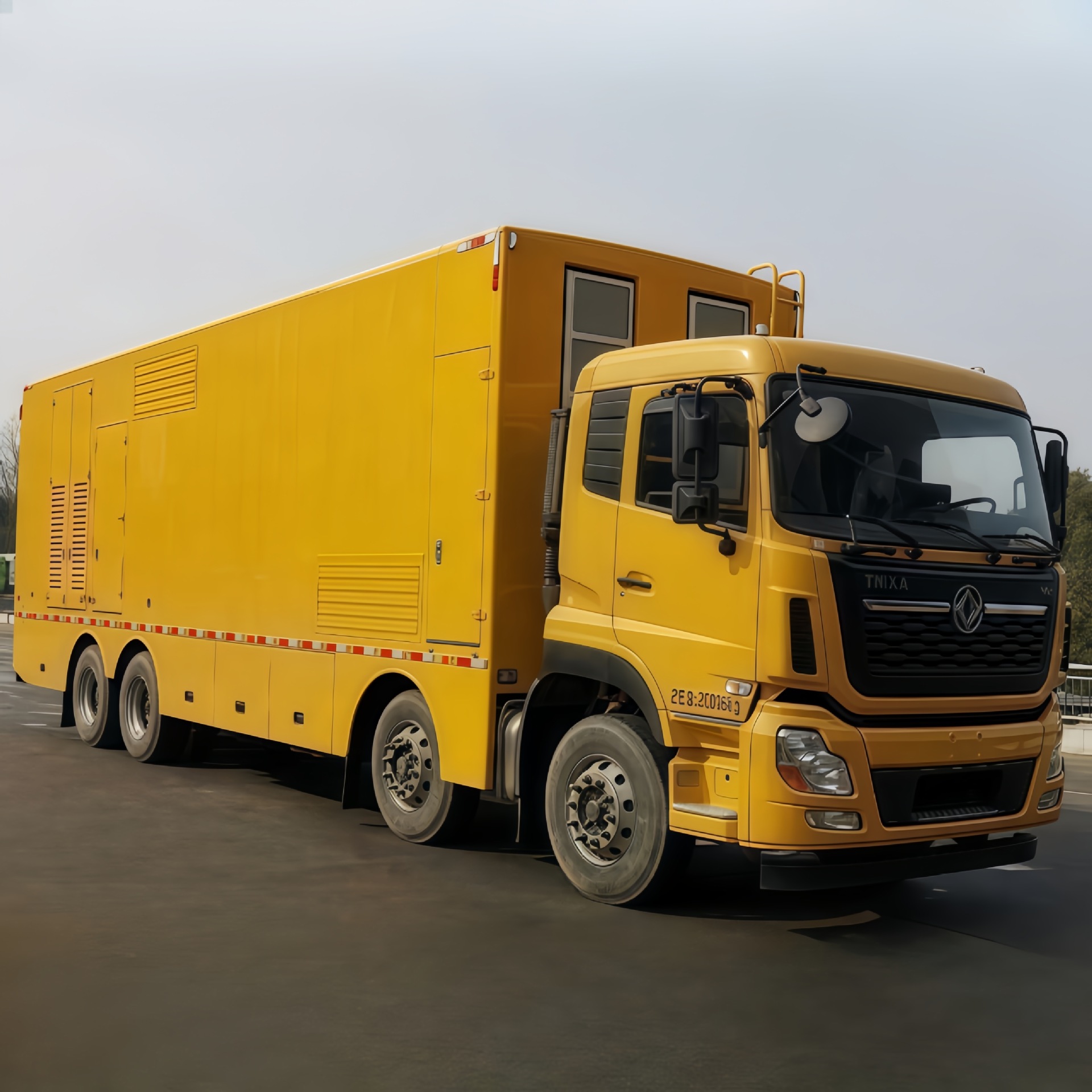 国六东风天龙后双桥移动电源车 机动应急备用电源断电抢修 照明车