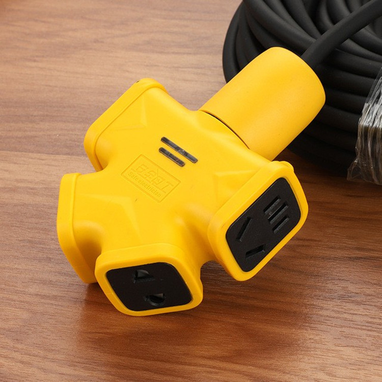 大功率人字地拖插座多功能家用工业14孔排插地拖插排电源拖接线板