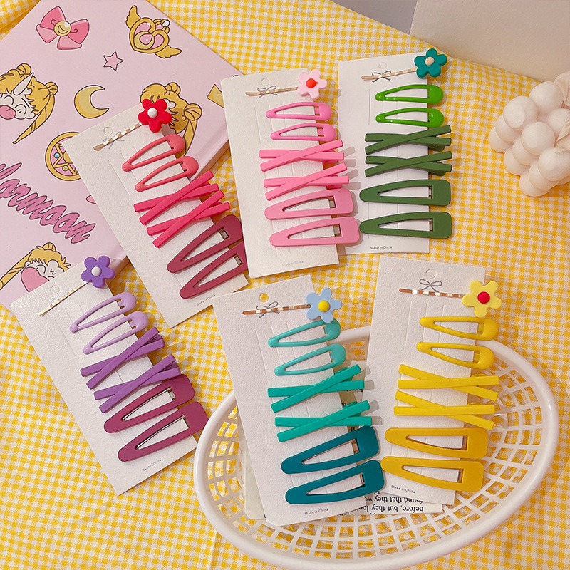 Children's Online Red Barrettes Summer 2023 New Little Girl's Hair Pin Cute Girl Hair Clip for Broken Hair Barrettes Son Hairware