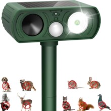 户外太阳能超声波动物驱赶器驱鼠器驱鸟器驱狗器驱兔驱鹿器跨境