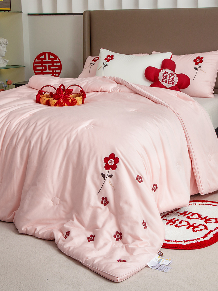 结婚喜被女方家陪嫁婚庆被芯新婚春秋季被子冬季加厚保暖被芯