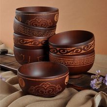 蒙古民族特色枣木碗蒙古特色餐具奶茶碗蒙藏族小木碗实木