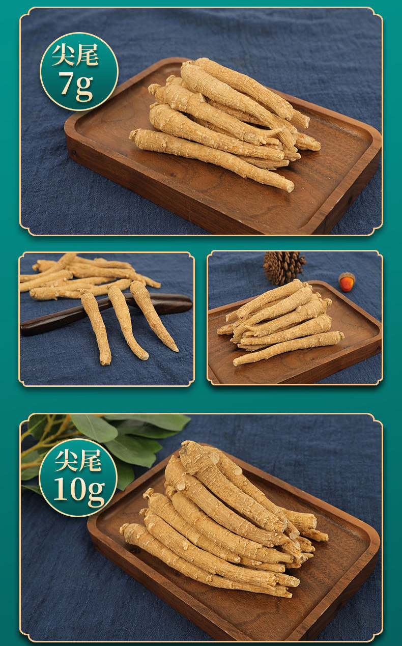 国产西洋参尖尾 西洋参段山东西洋参长尖花旗参 西洋参段产地批发