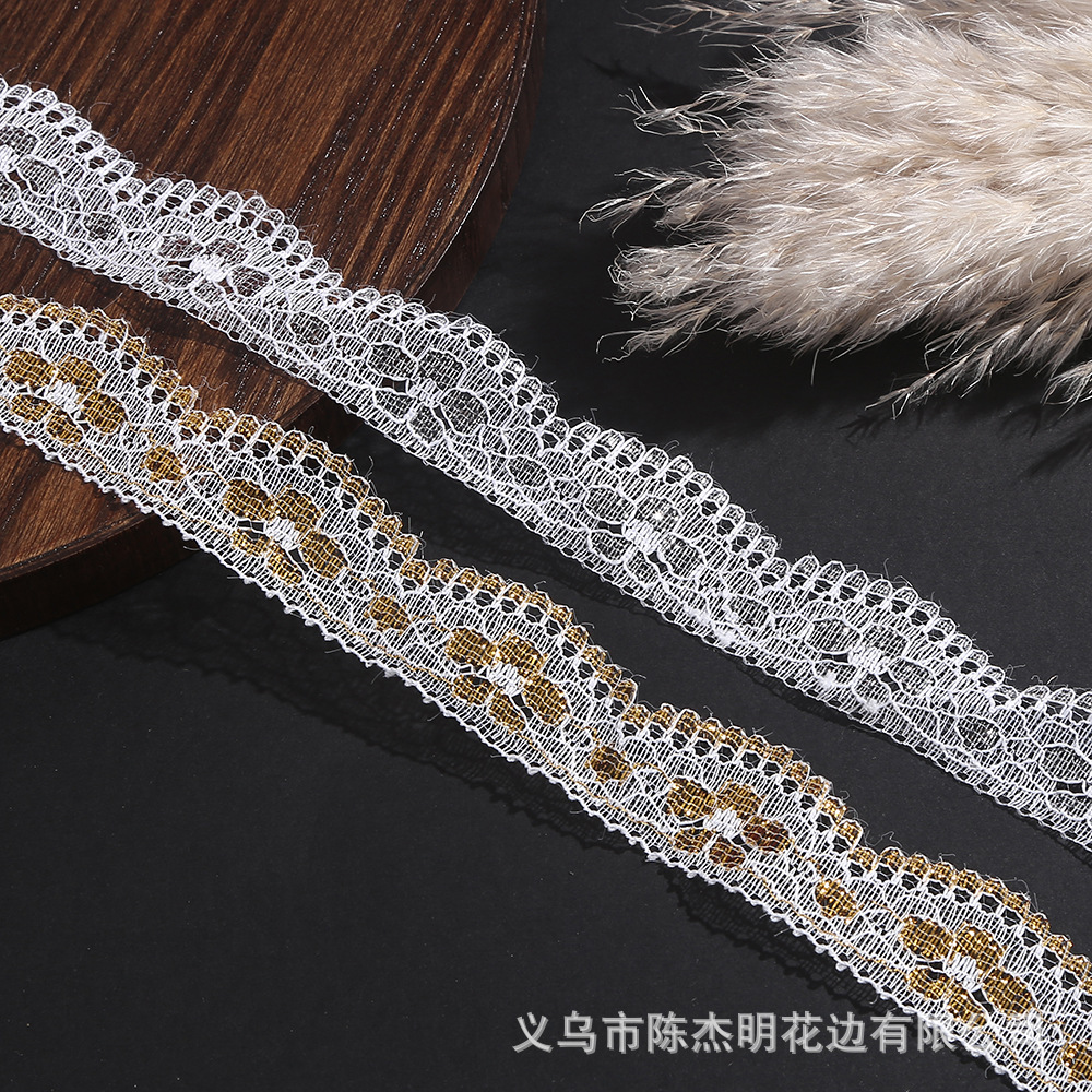 New 3cm Lace Hollow Color Water Soluble Lace Clothing Home Textile Accessories Wave Lace Wedding Dress Decoration