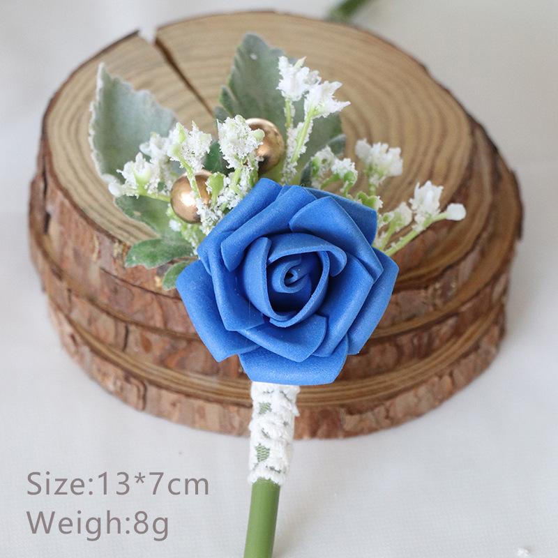 2022 Mori Style Wedding Bridegroom Bride Corsage Banquet Guest Sisters Group Boutonniere Korean Artificial Flower Wedding Supplies