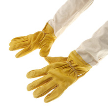养蜂工具 黄色硬布羊皮蜜蜂防蜂手套防蜂蛰 防护系列 批发出口