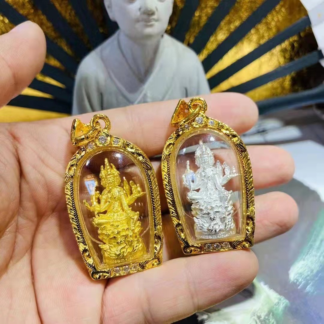 一件代发 泰国原庙佛牌 龙婆判传人 龙婆雨水四面佛