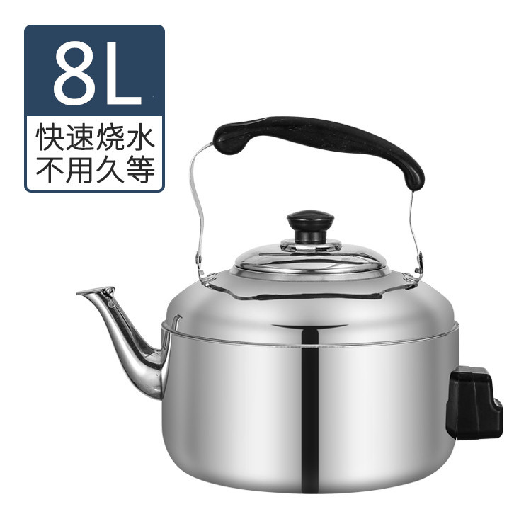 Factory Wholesale Stainless Steel Large Capacity Sound Zhongbao Electric Kettle Home Use and Commercial Use Electric Heating Boiling Water Pot Fast Boiling Water
