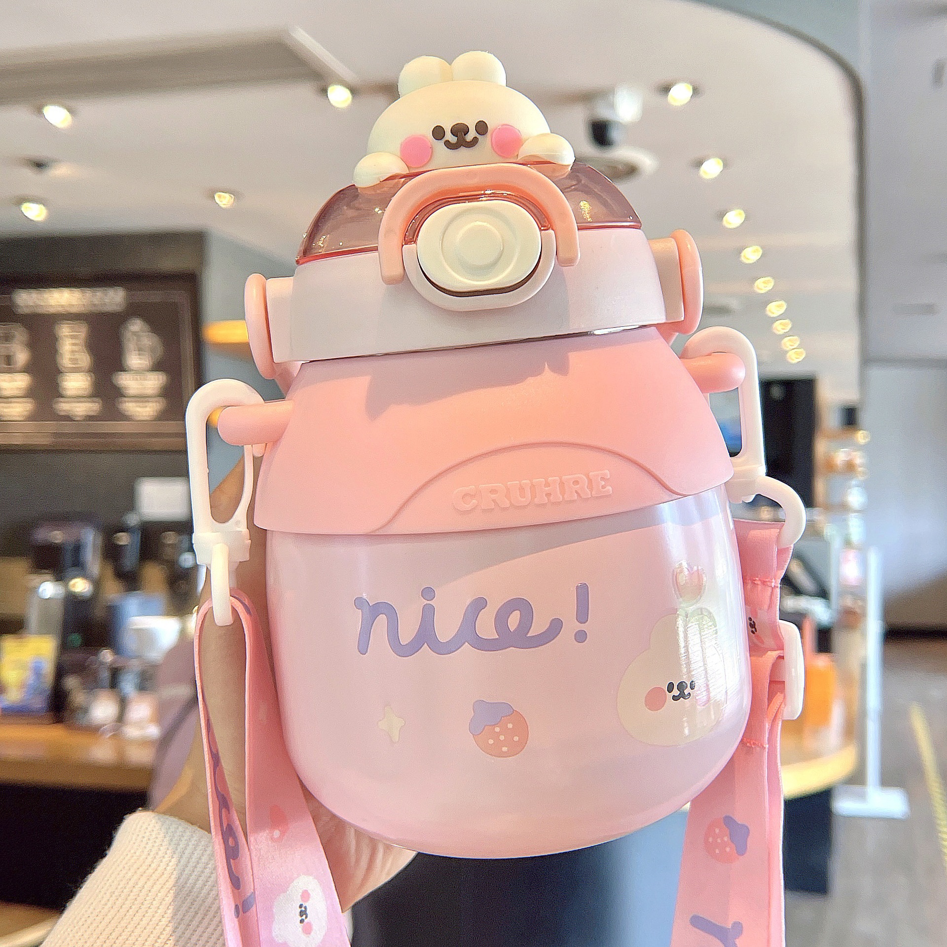 可爱儿童大肚杯保温杯316不锈钢大容量新款吸管水杯礼品杯子批发