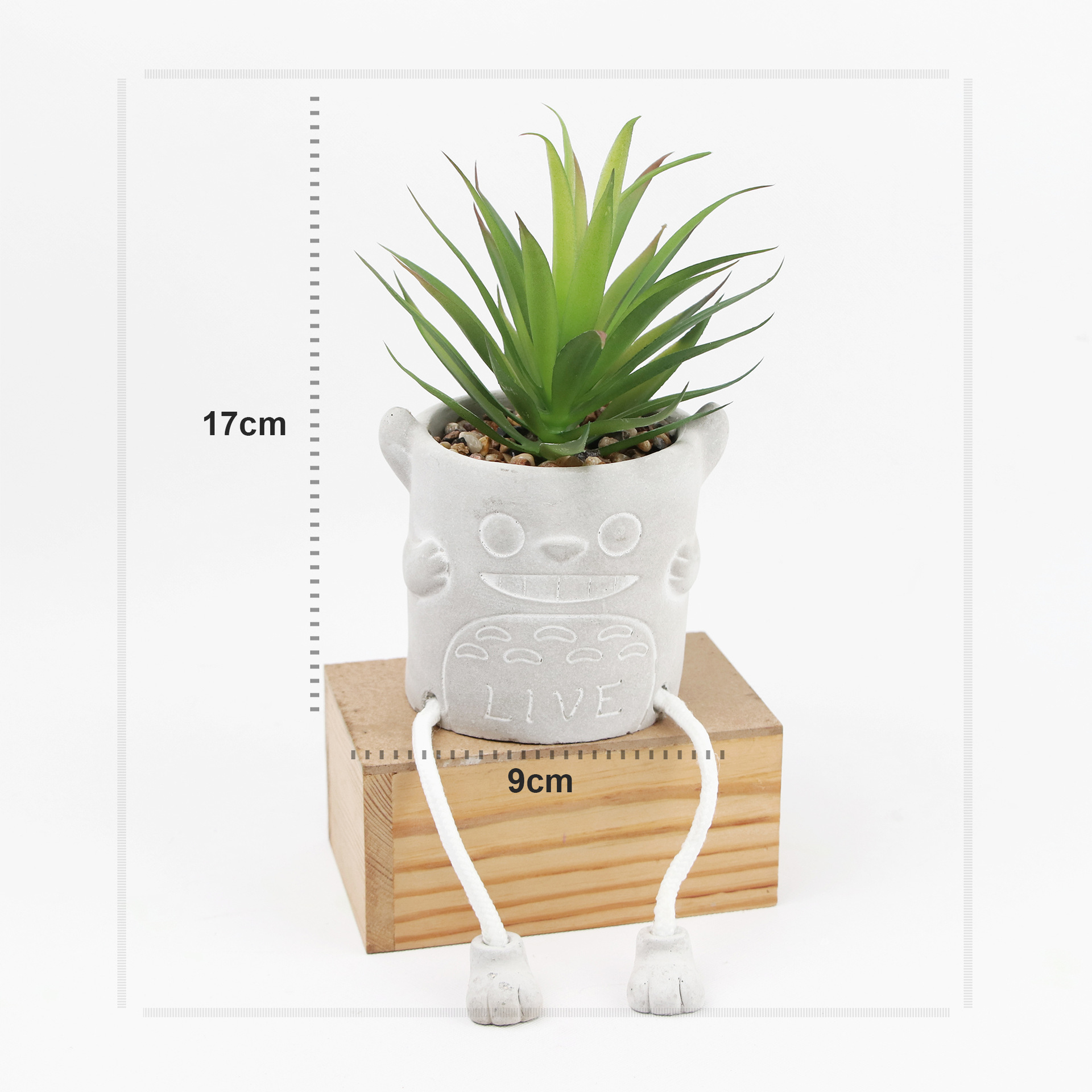 Nordic Instagram Style Potted Creative Office Desk Surface Panel Hanging Feet Doll Fake Green Plant Fake Flower Decoration Ornaments Bonsai