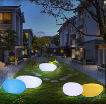 户外草坪发光坐凳酒店商场公园亮化大石头LED防水景观装饰庭院灯