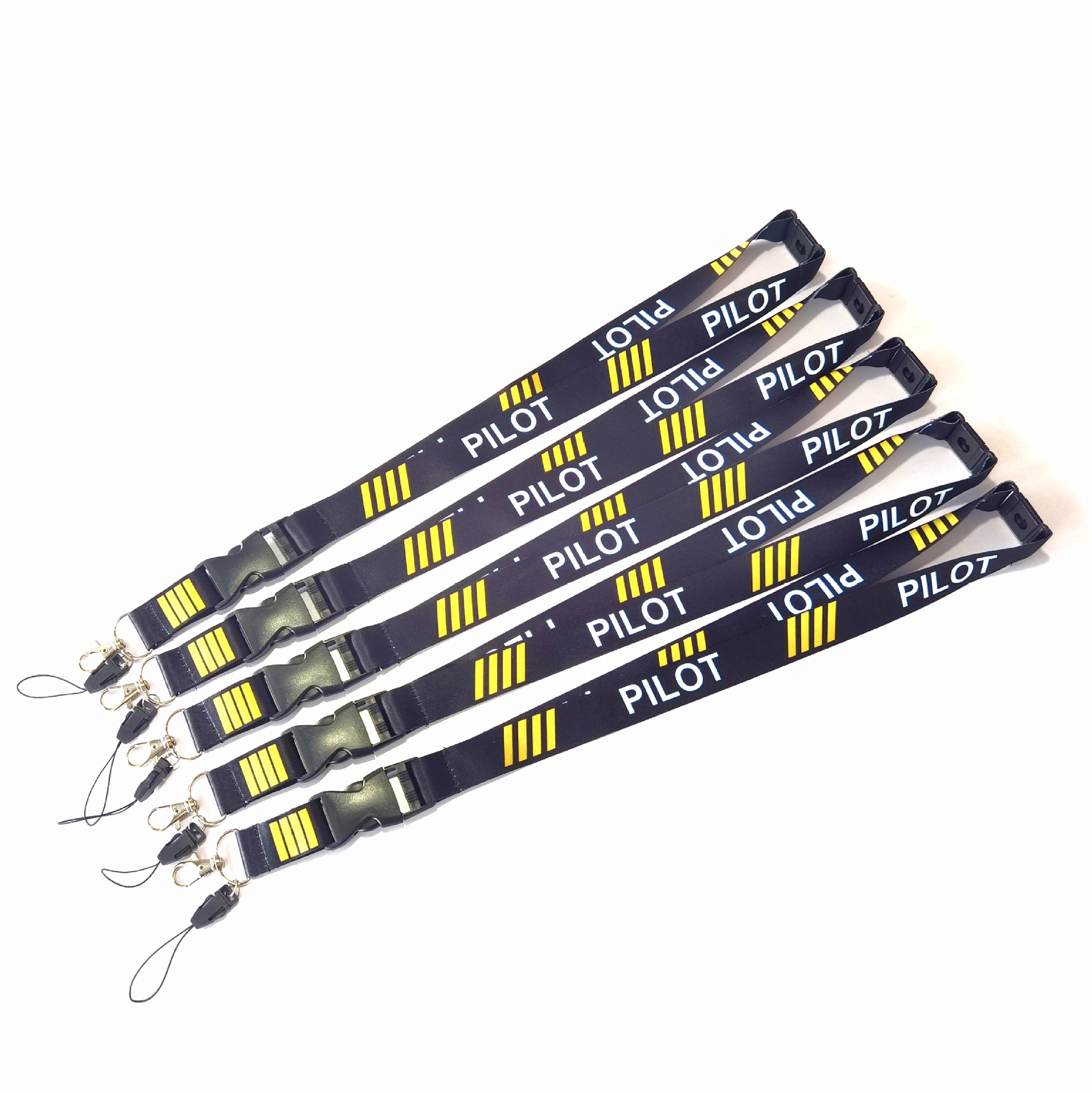 外贸热销航空胸卡挂绳遥控器挂带caac民航证件卡套安全扣挂脖绳子