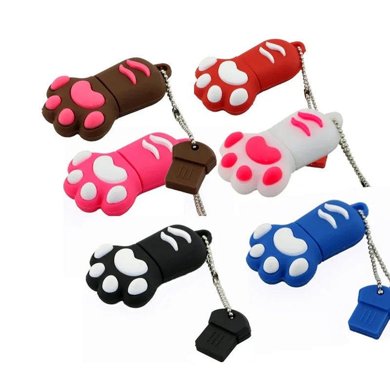 猫爪卡通usb pen drive 64gb 3.0雷克沙V400办公电脑车载音乐优盘