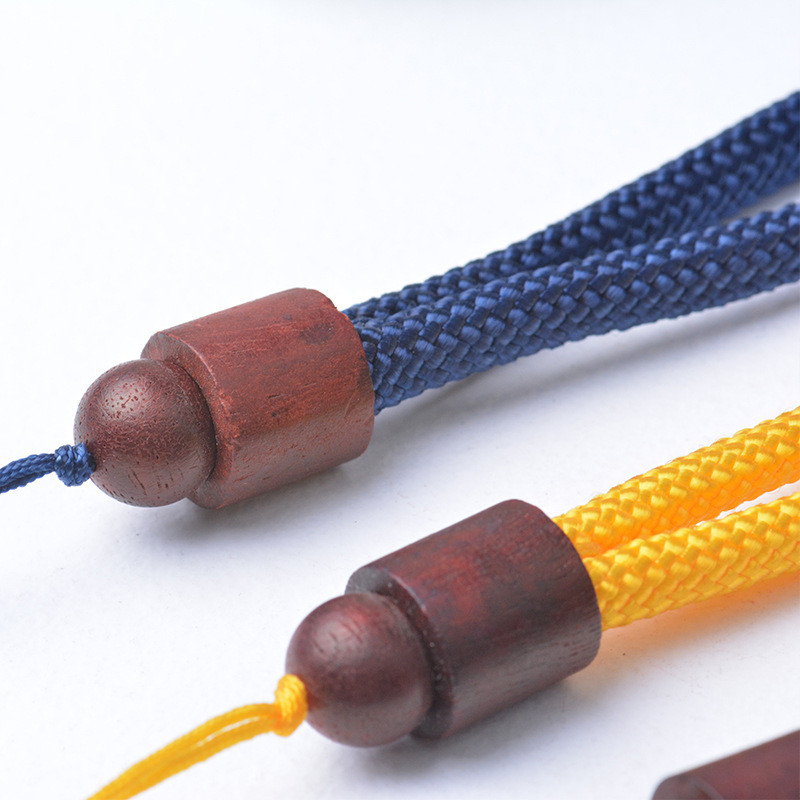 手工编织酸枝木手把件绳弹弓失手绳中国结吊头文玩配饰绳厂家直供