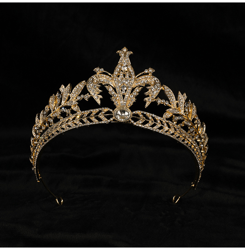 新娘皇冠豪华发饰水钻头箍发饰婚纱摄影跟妆发箍伴娘婚礼王冠皇冠