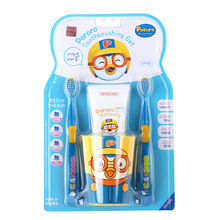 正规进口韩国啵乐乐儿童牙刷牙膏牙杯套盒