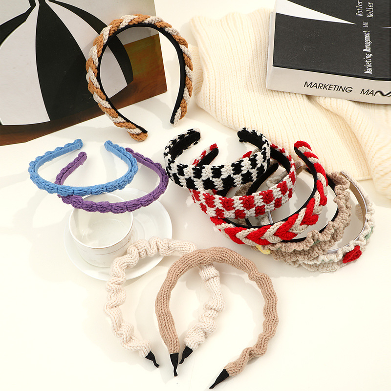 Internet-Famous and Vintage Elegant High Skull Top Headband Female 2023 New All Match Hairpin Face Wash Hair Band Headdress Hair Tie Hairpin