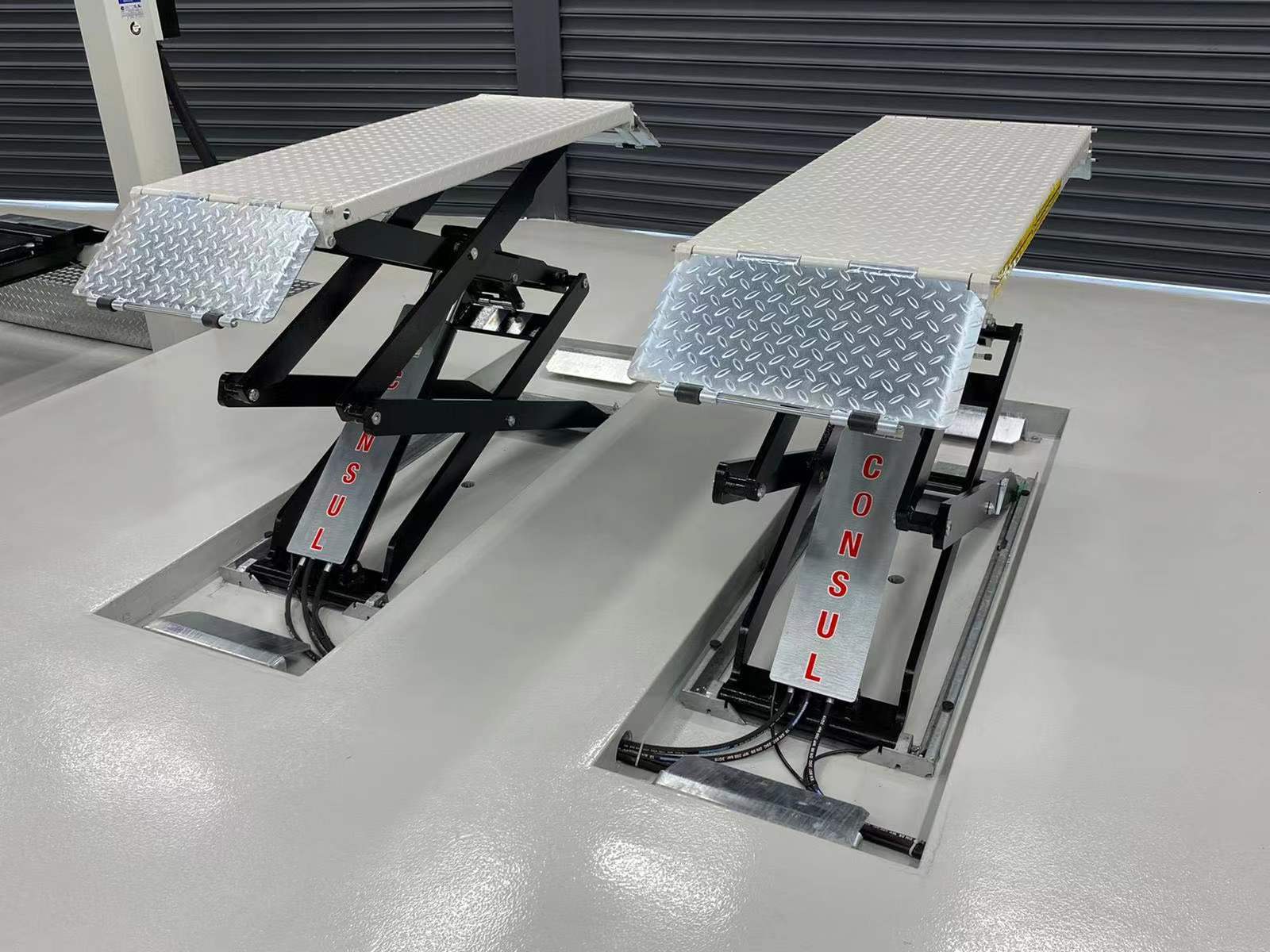 汽车剪式举升机超薄中小剪举升平台升降机汽修车用液压举升机