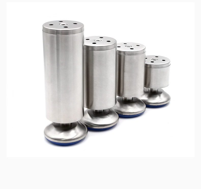 定做圆形不锈钢脚厨柜脚家具五金脚配件现代简约床脚防滑吧台脚