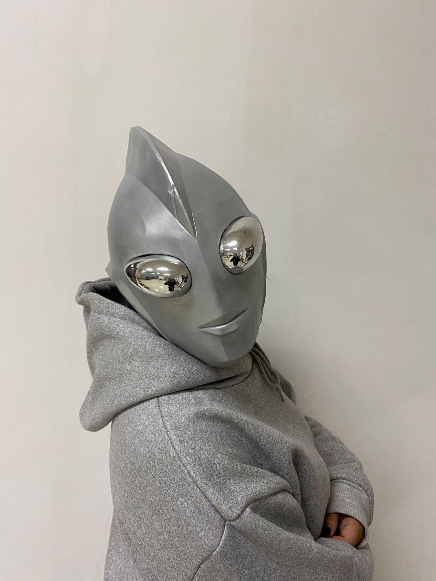 奥特曼绿鱼人头套红鱼头抖音皮卡丘头套绿蛙头套鱼头套顺丰发货