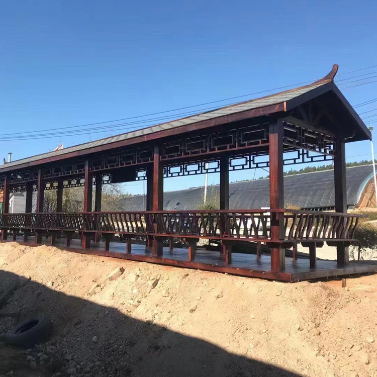 防腐木碳化木实木葡萄架廊架凉亭户外花园长廊爬藤架