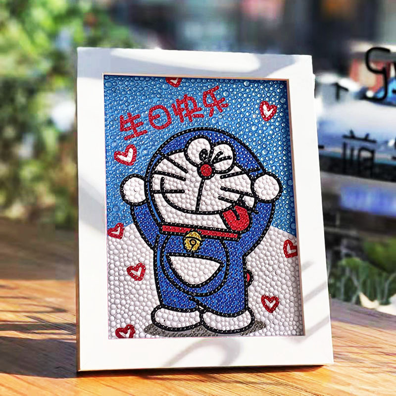 男孩子生日快乐钻石画儿童手工制作材料包diy礼物奥特曼超人粘贴