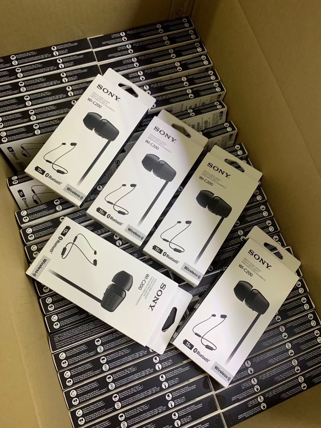 适用索尼 wi-c200 无线立体声蓝牙耳机 一键免提通话 颈挂入耳式