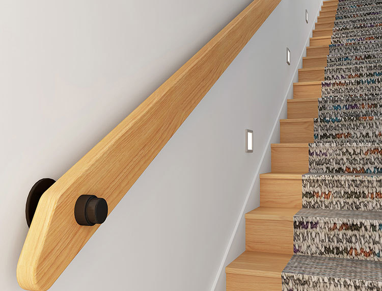 欧式靠墙实木楼梯扶手酒吧走廊阁楼别墅家用幼儿园防滑扶手拉杆