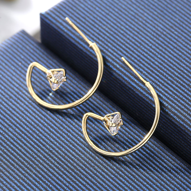 金属耳环韩版流行时尚耳钉女优雅复古网红耳坠简约创意设计感耳饰