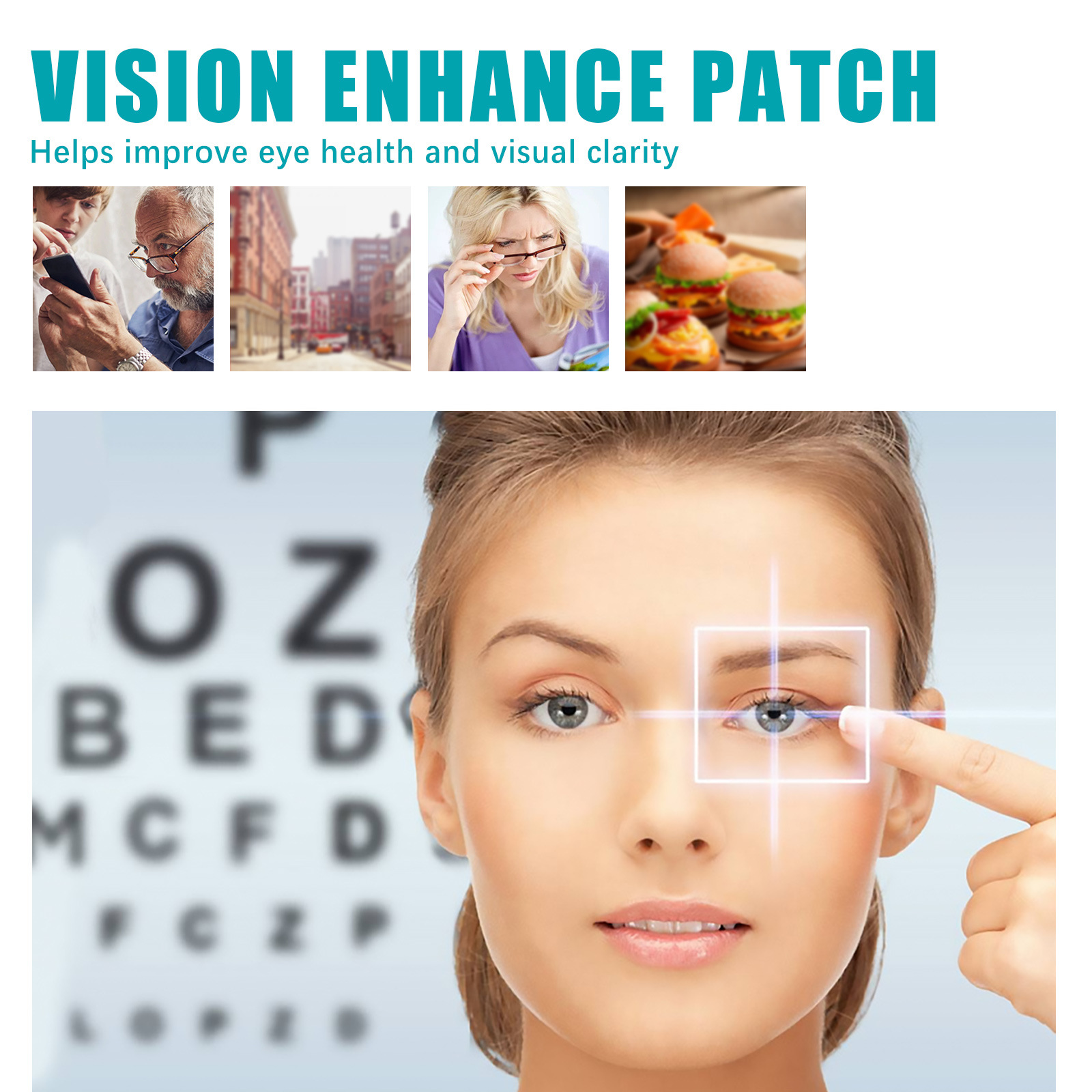 Eelhoe Eye Nursing Adhesive Bandage Relax Relieve Eye Fatigue Dry Night Vision Eye Circumference Nursing Adhesive Bandage